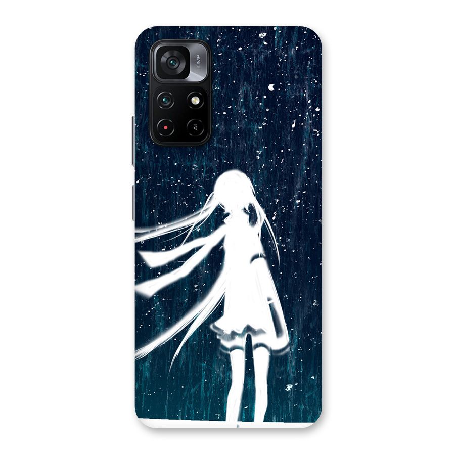 Rain White Girl Back Case for Poco M4 Pro 5G