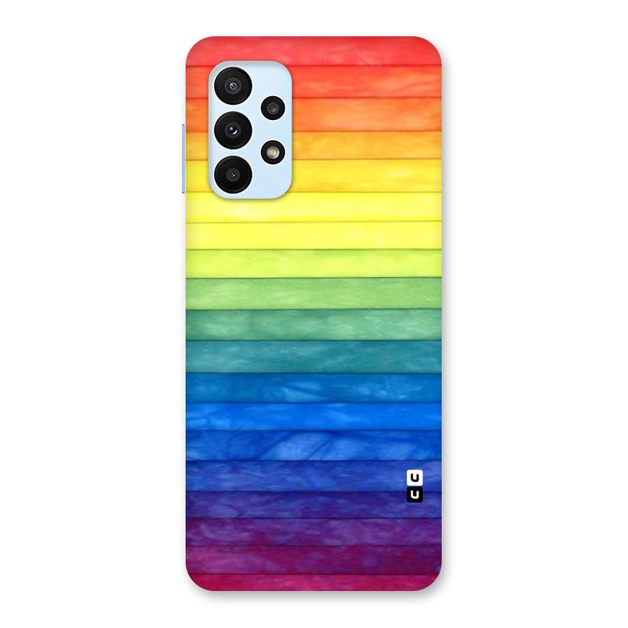 Rainbow Colors Stripes Back Case for Galaxy A23