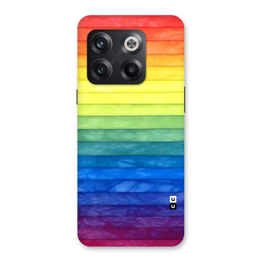 Rainbow Colors Stripes Back Case for OnePlus 10T