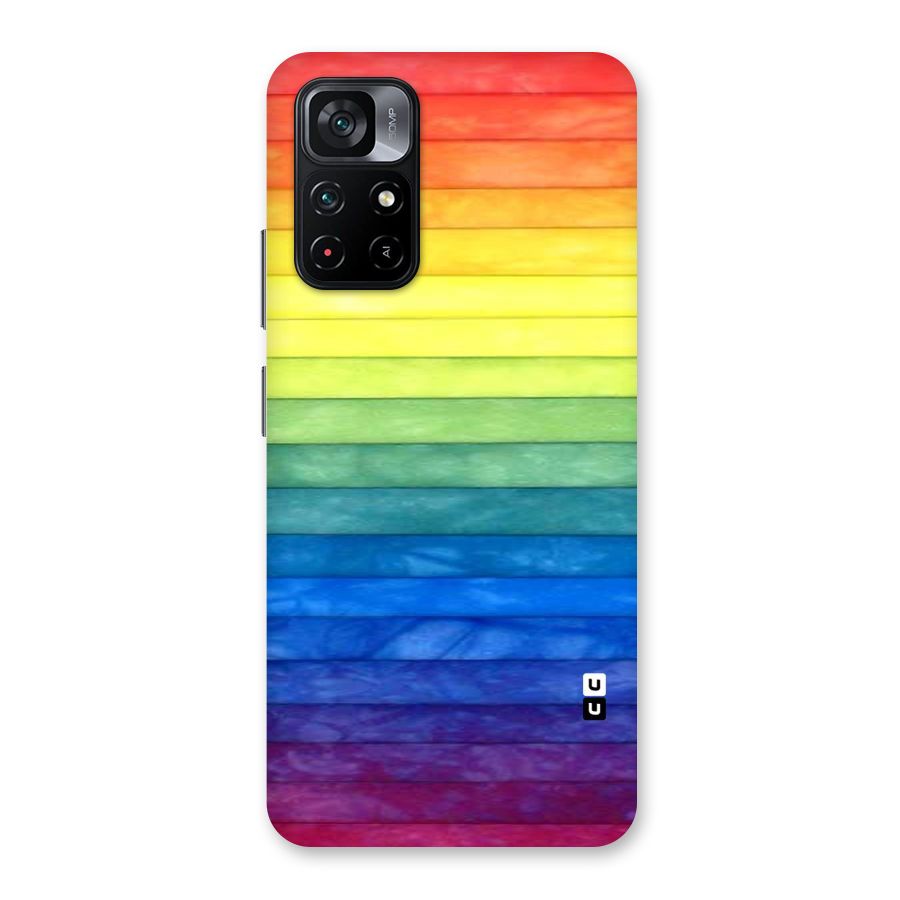 Rainbow Colors Stripes Back Case for Poco M4 Pro 5G