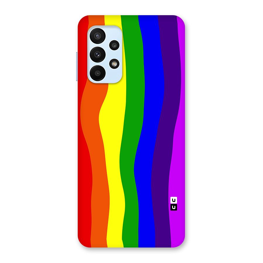 Rainbow Curves Back Case for Galaxy A23