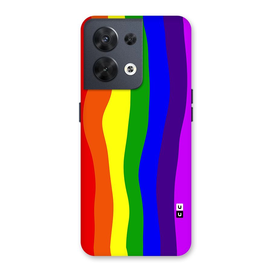 Rainbow Curves Back Case for Oppo Reno8 5G