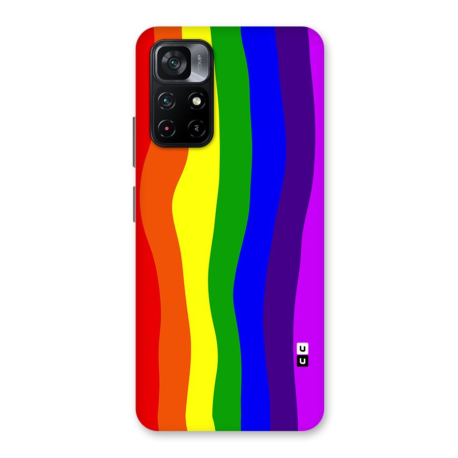 Rainbow Curves Back Case for Poco M4 Pro 5G