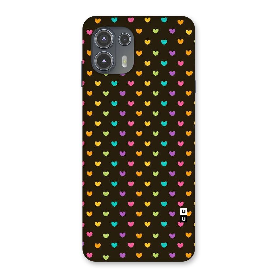 Rainbow Hearts Back Case for Motorola Edge 20 Fusion