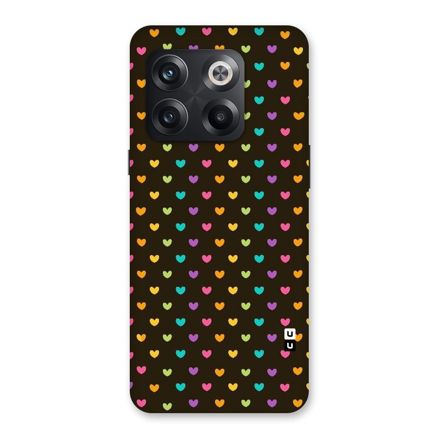 Rainbow Hearts Back Case for OnePlus 10T