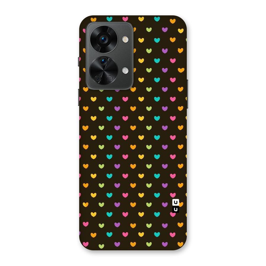 Rainbow Hearts Back Case for OnePlus Nord 2T