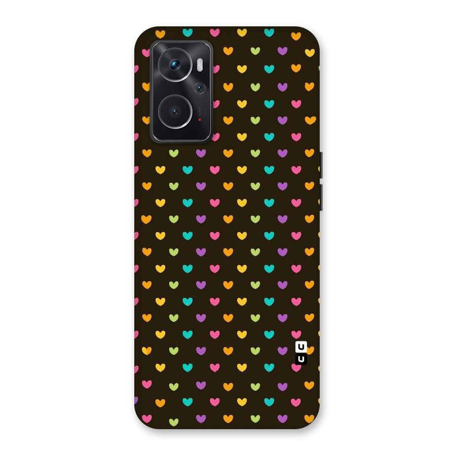 Rainbow Hearts Back Case for Oppo K10 4G