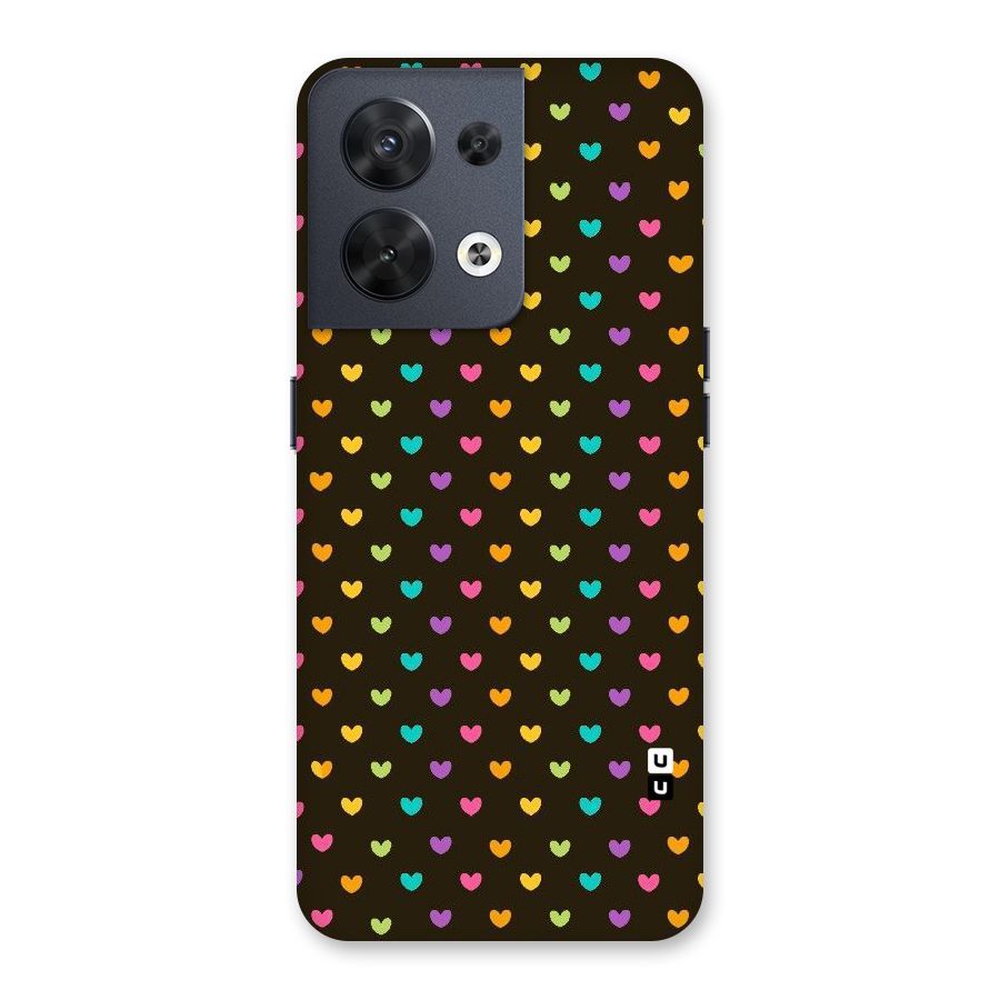 Rainbow Hearts Back Case for Oppo Reno8 5G