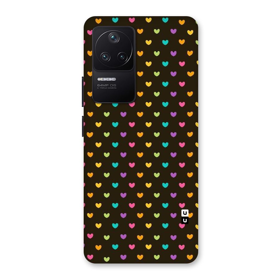 Rainbow Hearts Back Case for Poco F4 5G