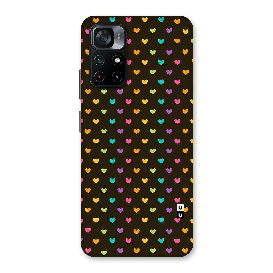 Rainbow Hearts Back Case for Poco M4 Pro 5G
