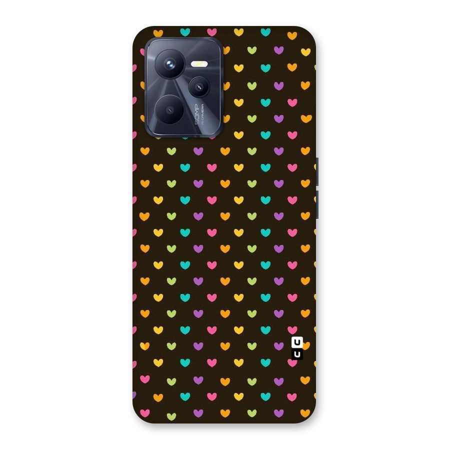 Rainbow Hearts Back Case for Realme C35