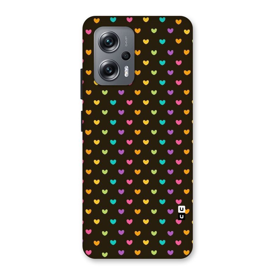 Rainbow Hearts Back Case for Redmi K50i