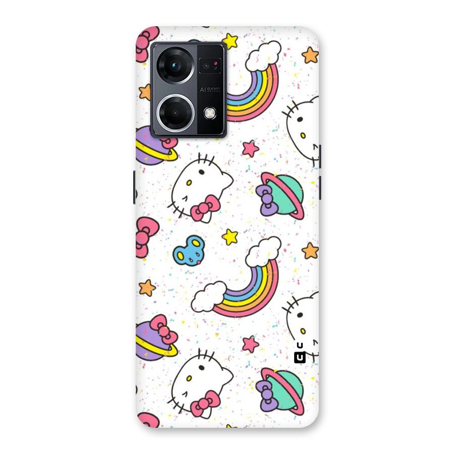 Rainbow Kit Tee Glass Back Case for Oppo F21 Pro 5G