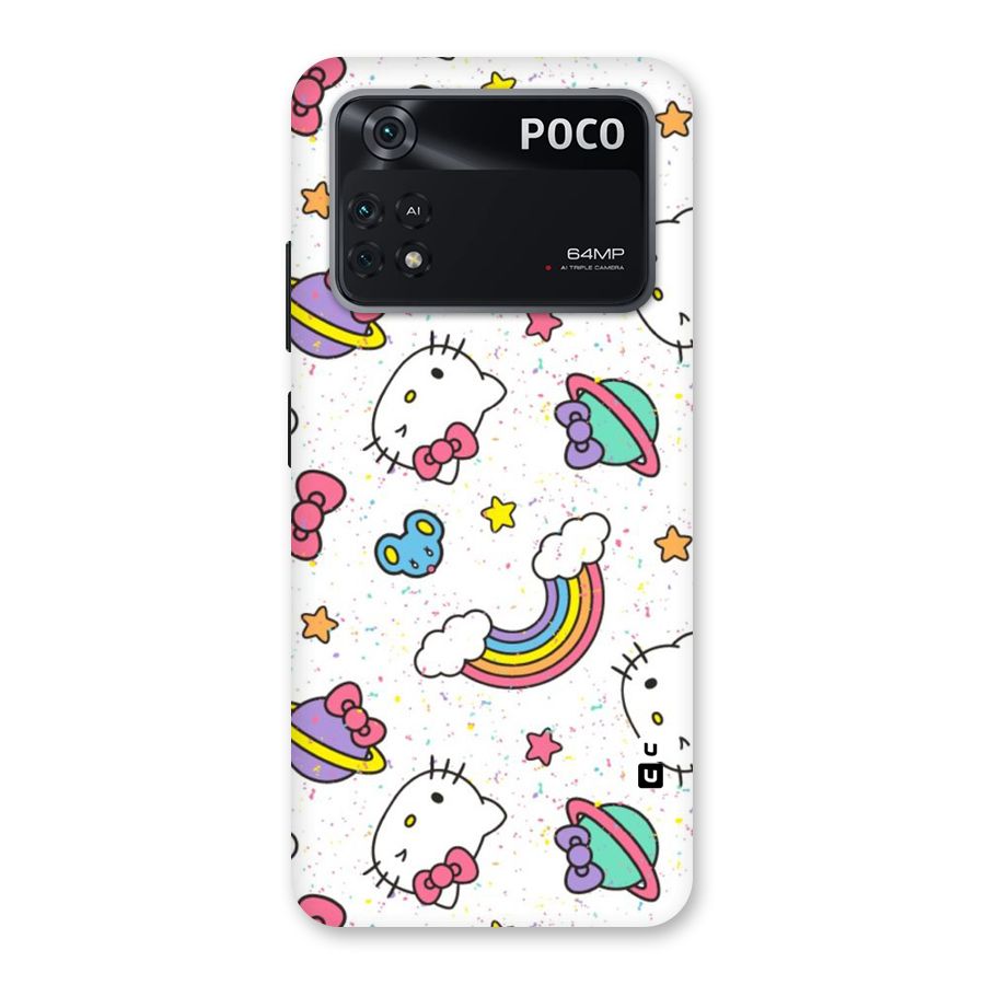 Rainbow Kit Tee Back Case for Poco M4 Pro 4G