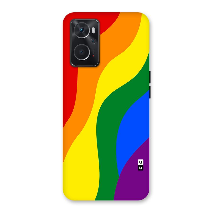 Rainbow Slant Curves Back Case for Oppo K10 4G