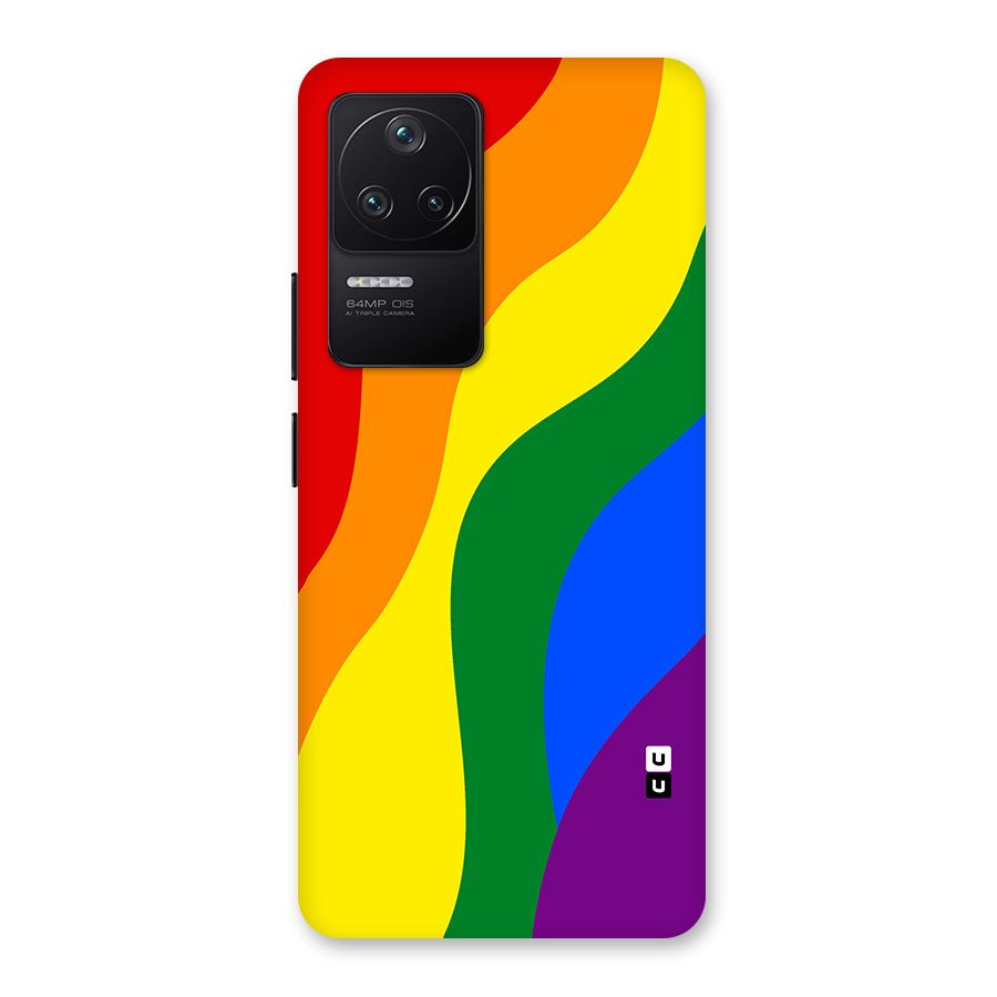 Rainbow Slant Curves Back Case for Poco F4 5G