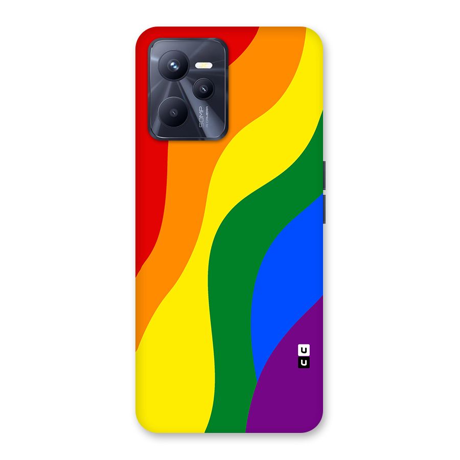 Rainbow Slant Curves Back Case for Realme C35