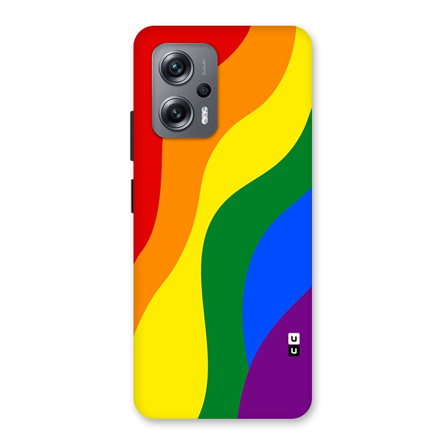 Rainbow Slant Curves Back Case for Redmi K50i