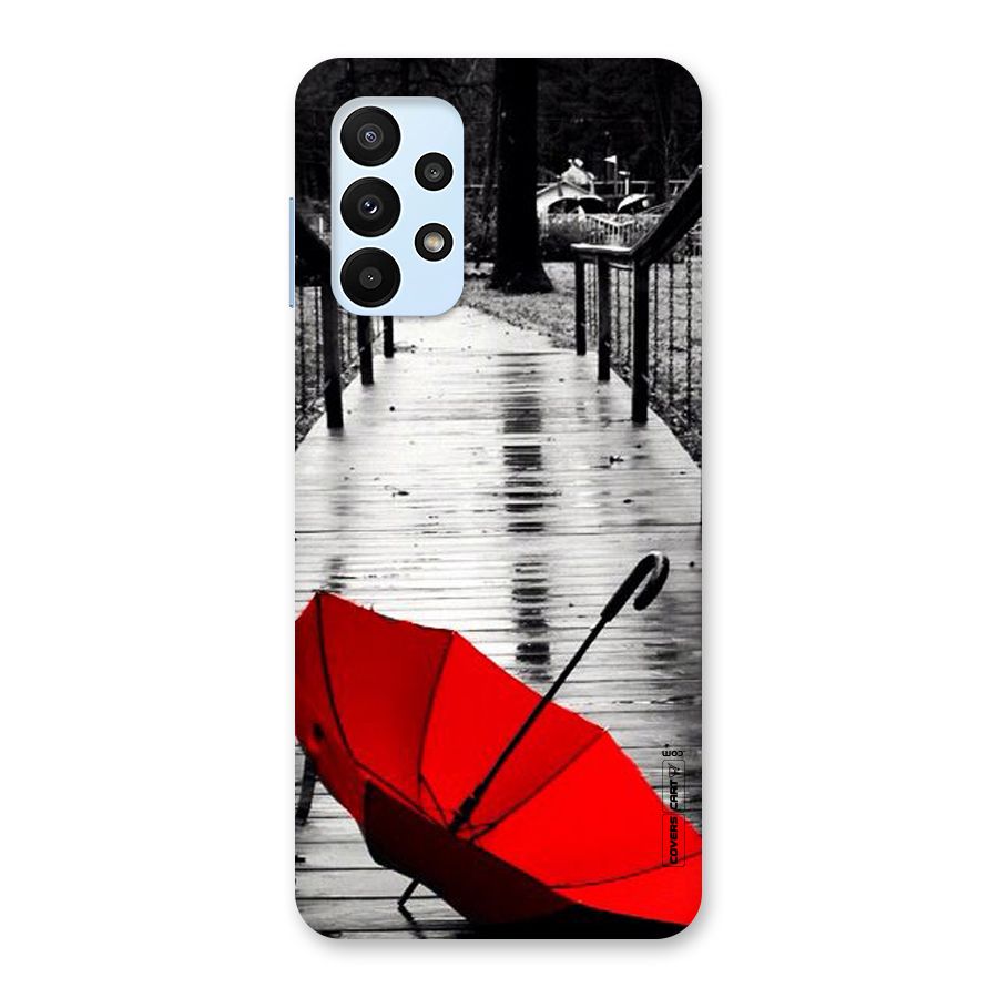 Rainy Red Umbrella Back Case for Galaxy A23