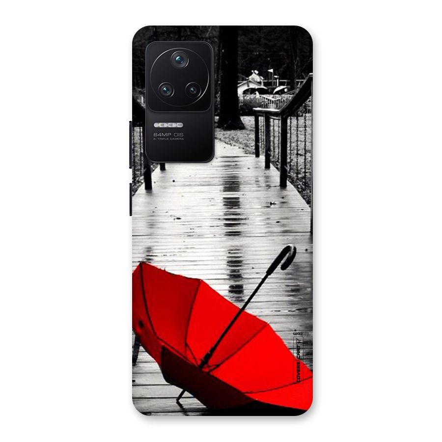 Rainy Red Umbrella Back Case for Poco F4 5G