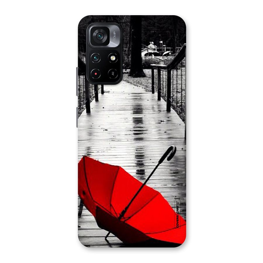 Rainy Red Umbrella Back Case for Poco M4 Pro 5G