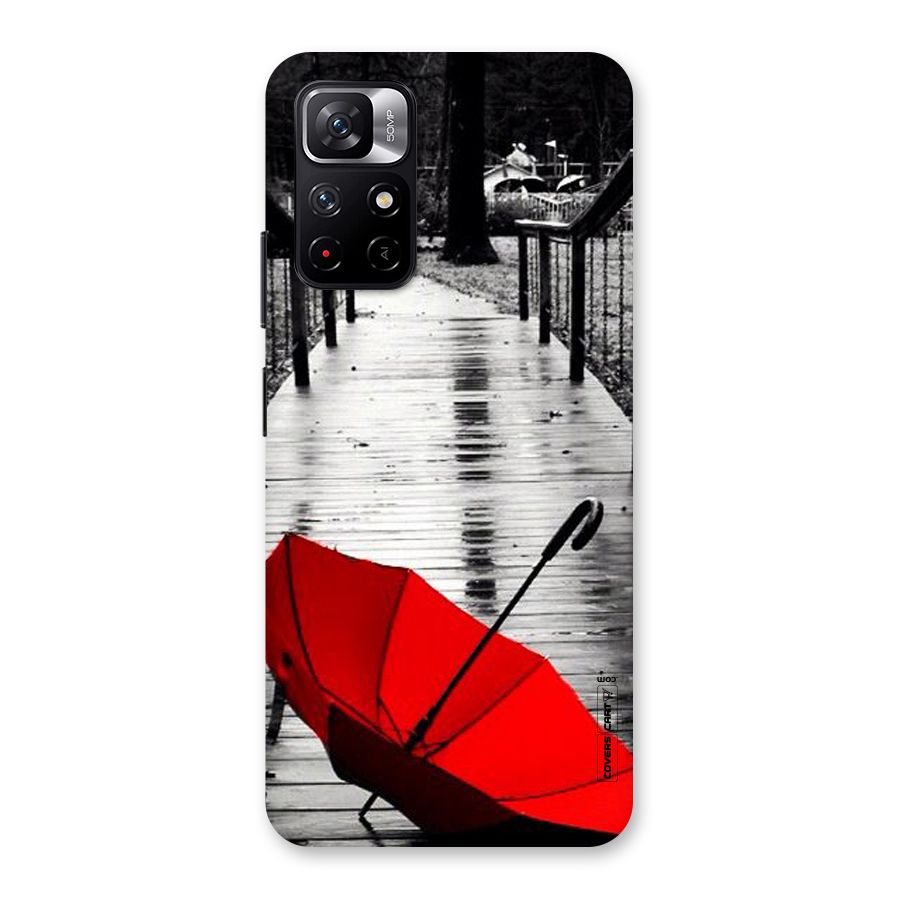 Rainy Red Umbrella Back Case for Redmi Note 11T 5G
