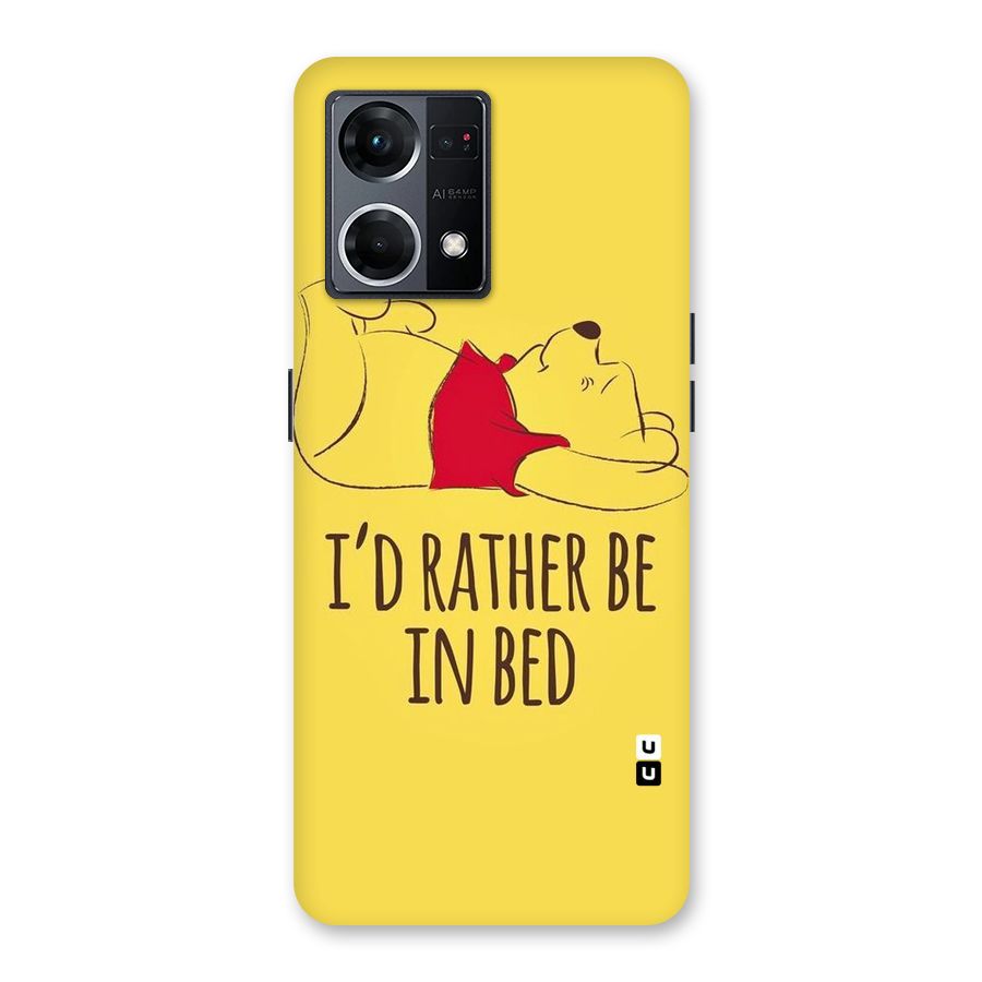 Rather Be In Bed Glass Back Case for Oppo F21 Pro 5G