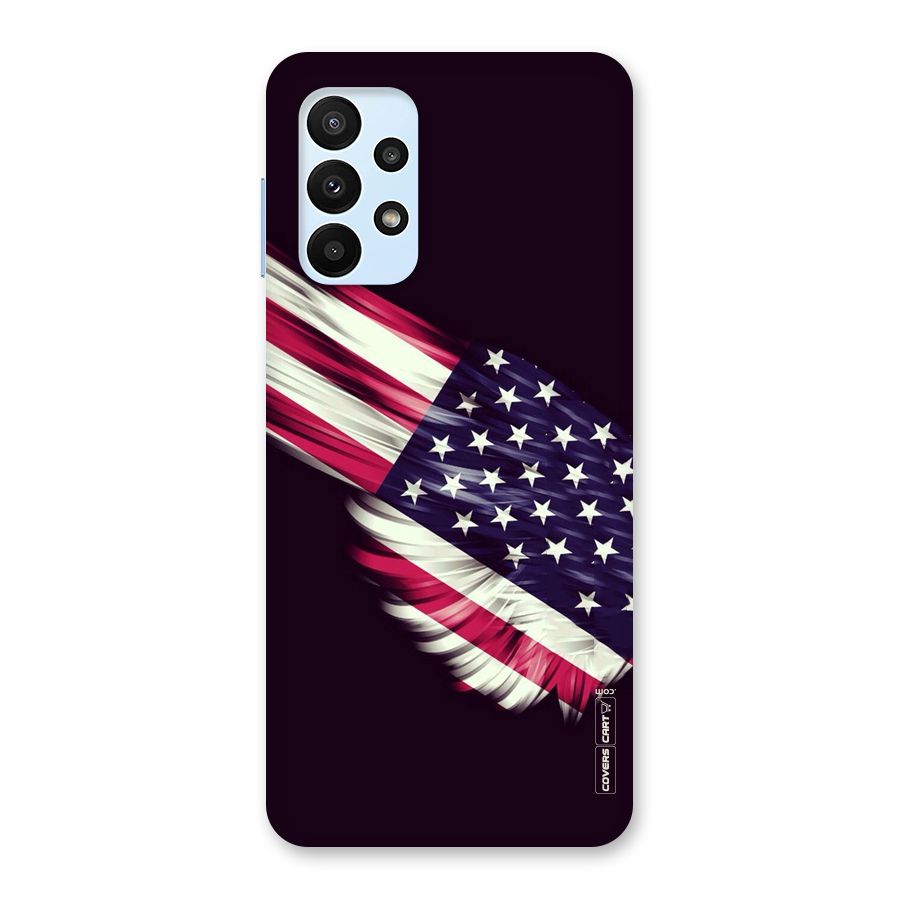 Red And White Stripes Stars Back Case for Galaxy A23