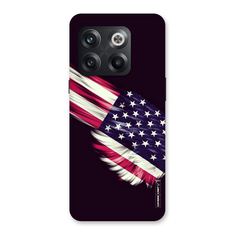 Red And White Stripes Stars Back Case for OnePlus 10T