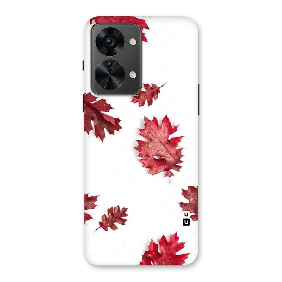 Red Appealing Autumn Leaves Back Case for OnePlus Nord 2T