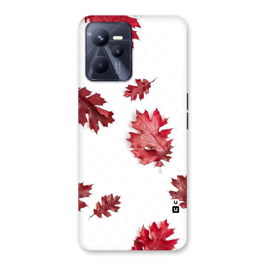 Red Appealing Autumn Leaves Back Case for Realme C35