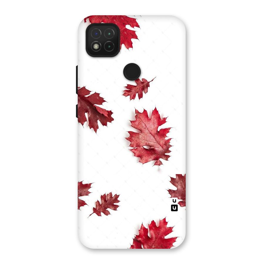 Red Appealing Autumn Leaves Back Case for Redmi 9 Activ