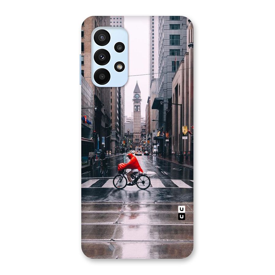 Red Bicycle Street Back Case for Galaxy A23