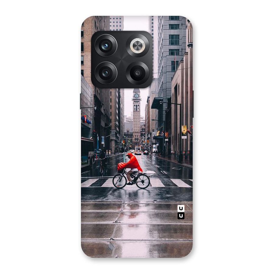 Red Bicycle Street Back Case for OnePlus 10T