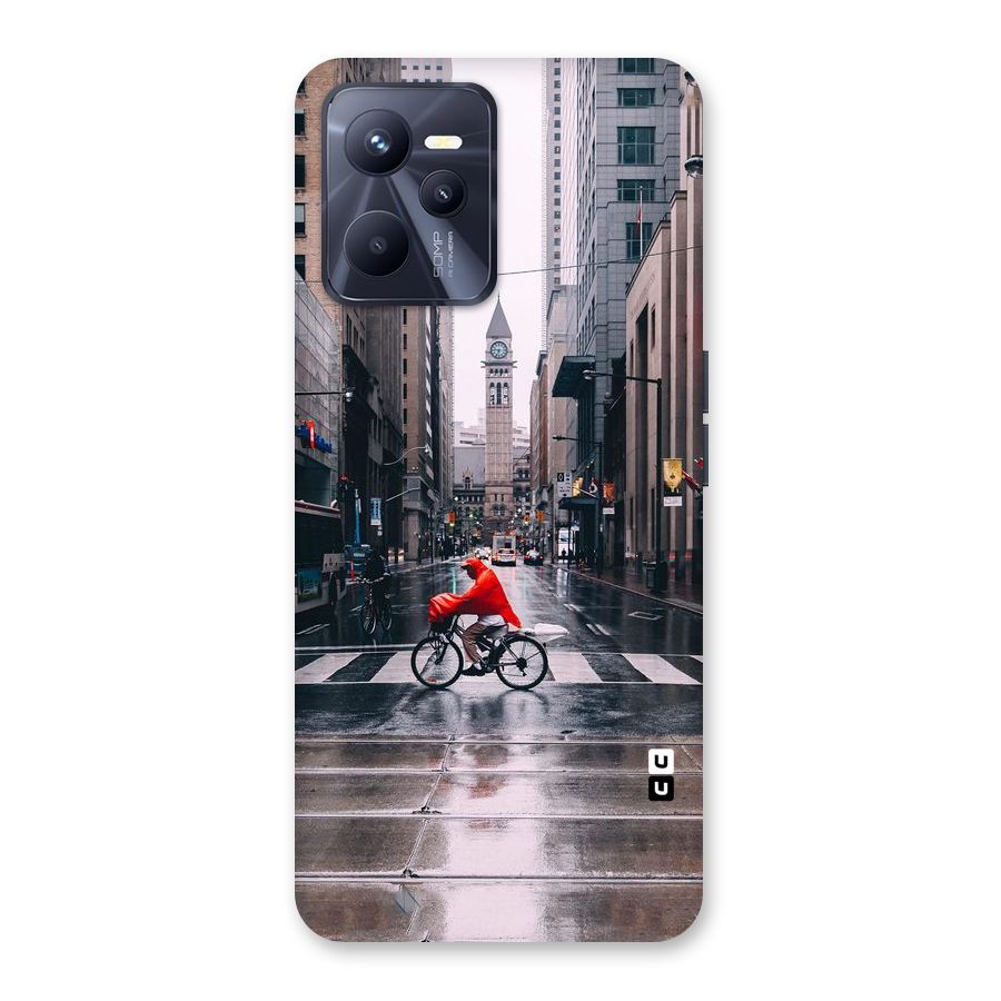 Red Bicycle Street Back Case for Realme C35