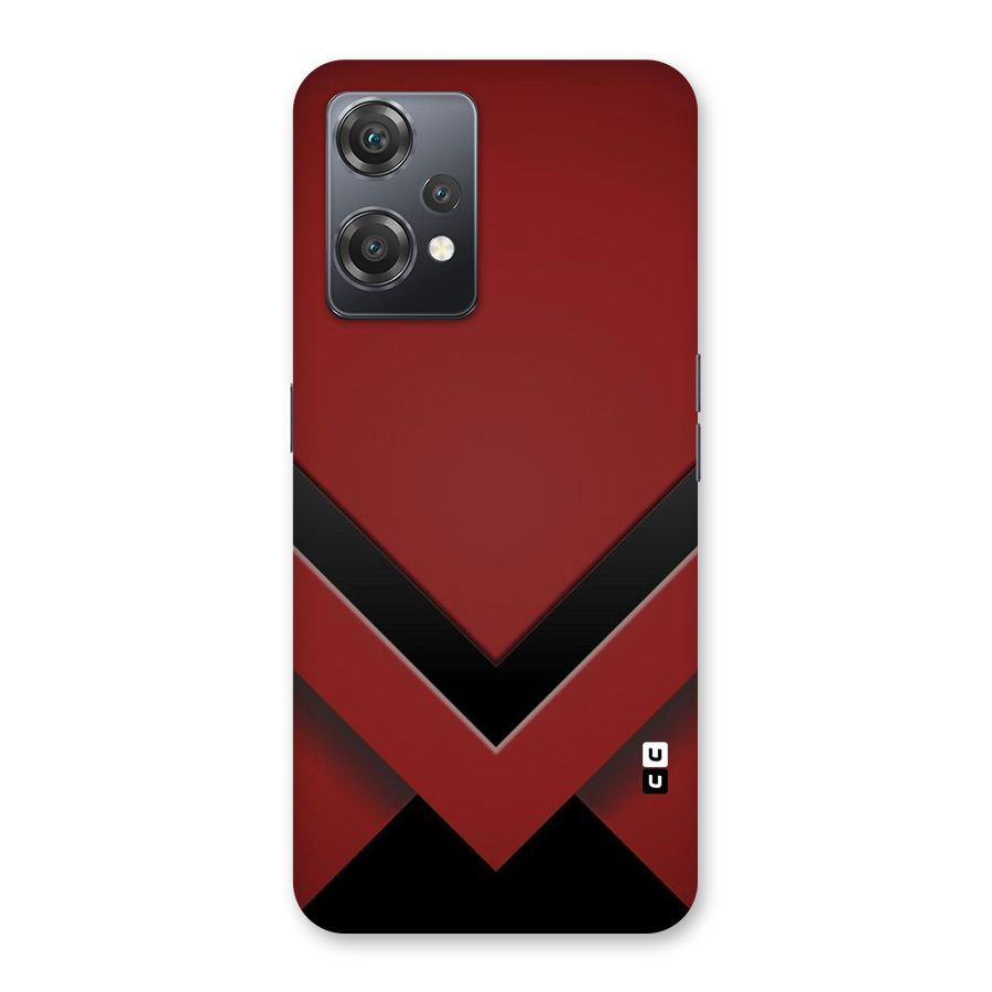 Red Black Fold Back Case for OnePlus Nord CE 2 Lite 5G
