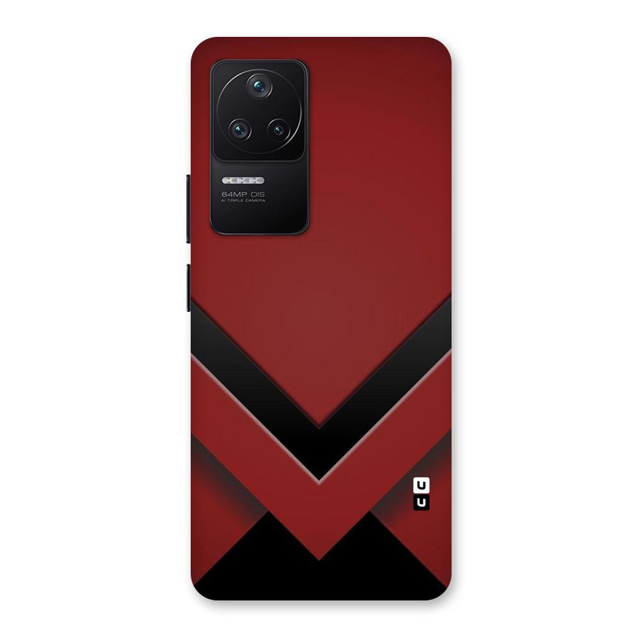 Red Black Fold Back Case for Poco F4 5G