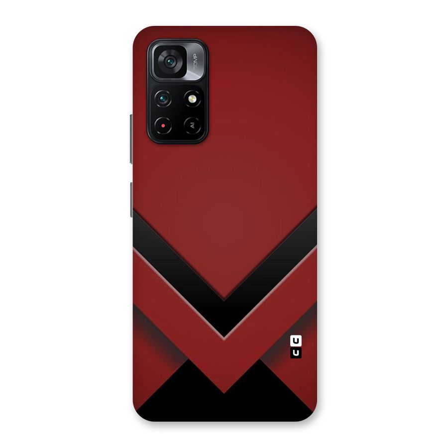 Red Black Fold Back Case for Poco M4 Pro 5G