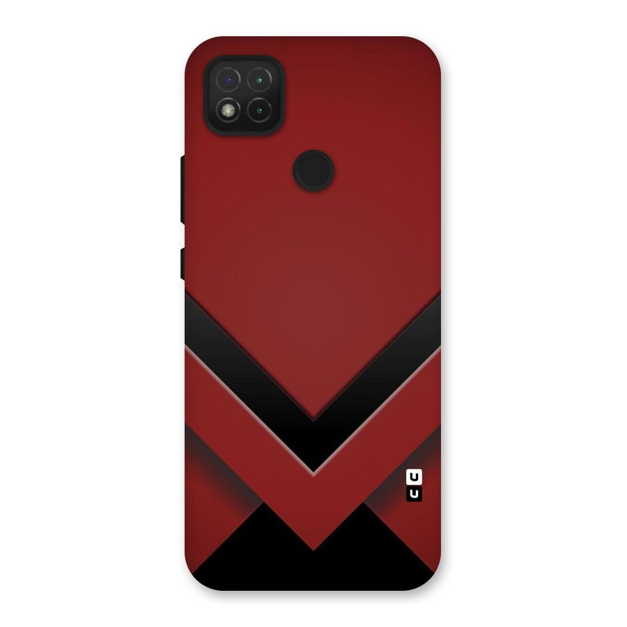 Red Black Fold Back Case for Redmi 9 Activ