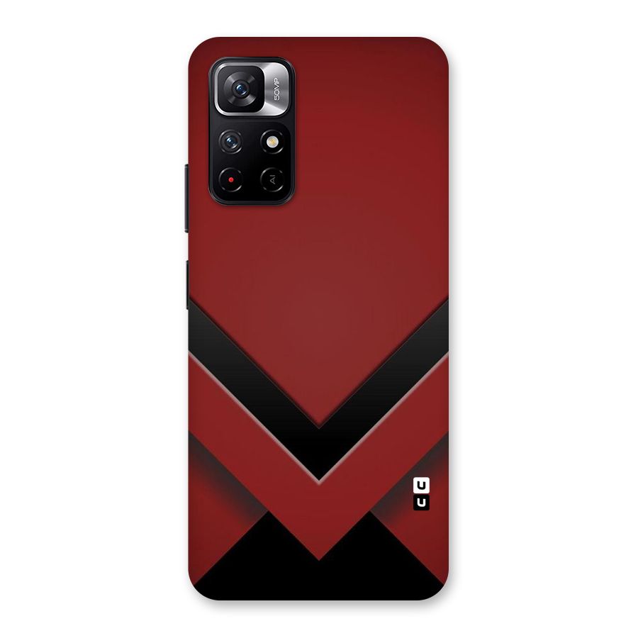 Red Black Fold Back Case for Redmi Note 11T 5G