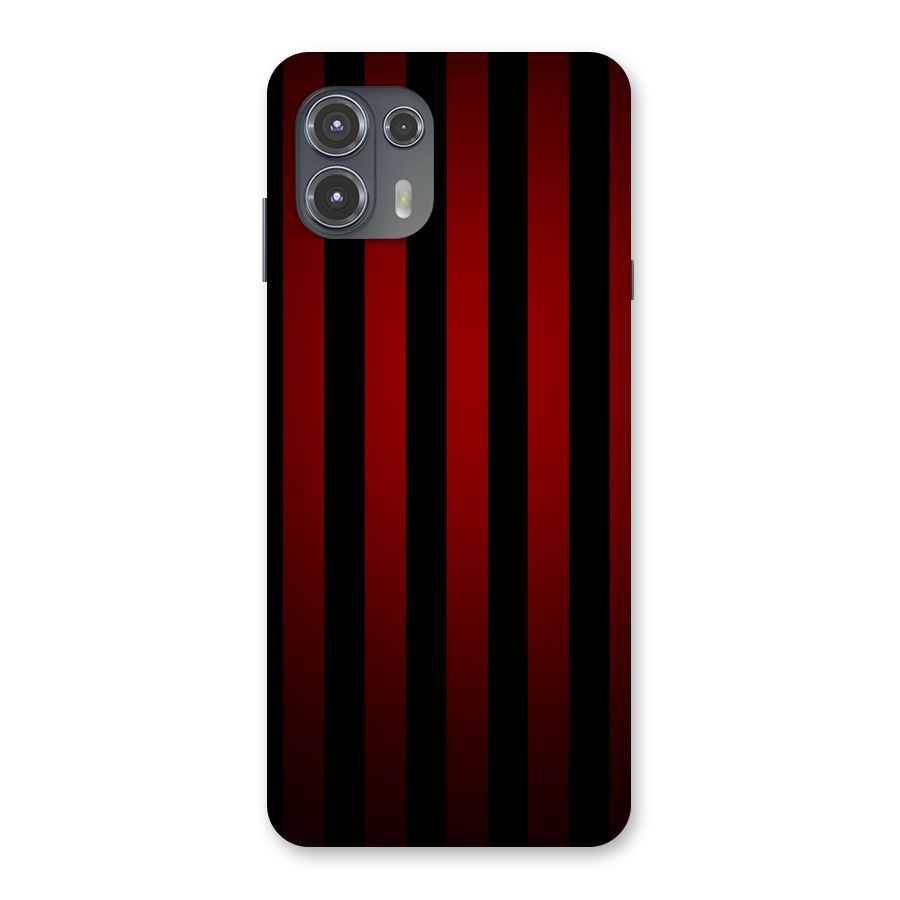Red Black Stripes Back Case for Motorola Edge 20 Fusion
