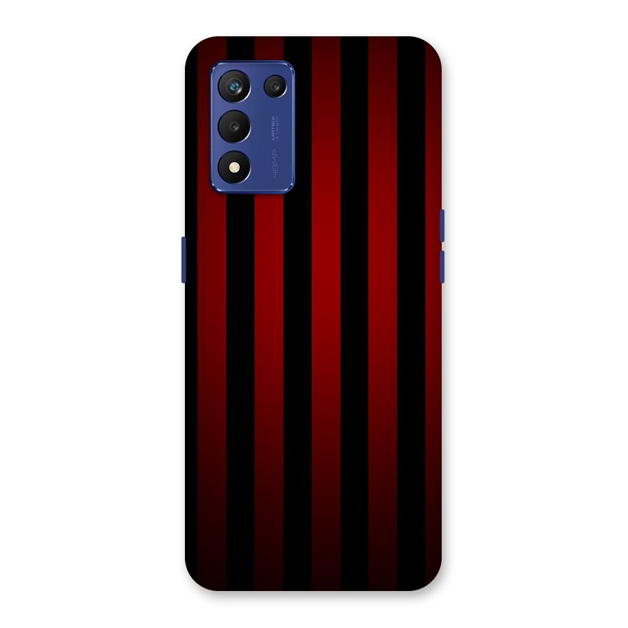 Red Black Stripes Back Case for Realme 9 5G Speed