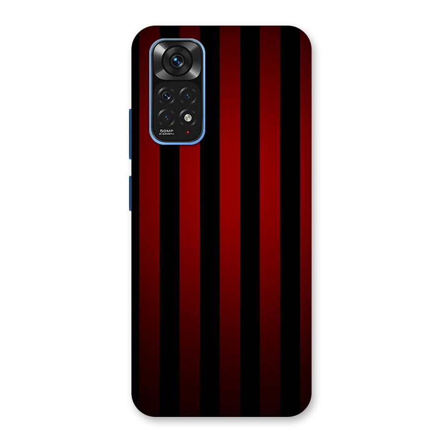 Red Black Stripes Back Case for Redmi Note 11S