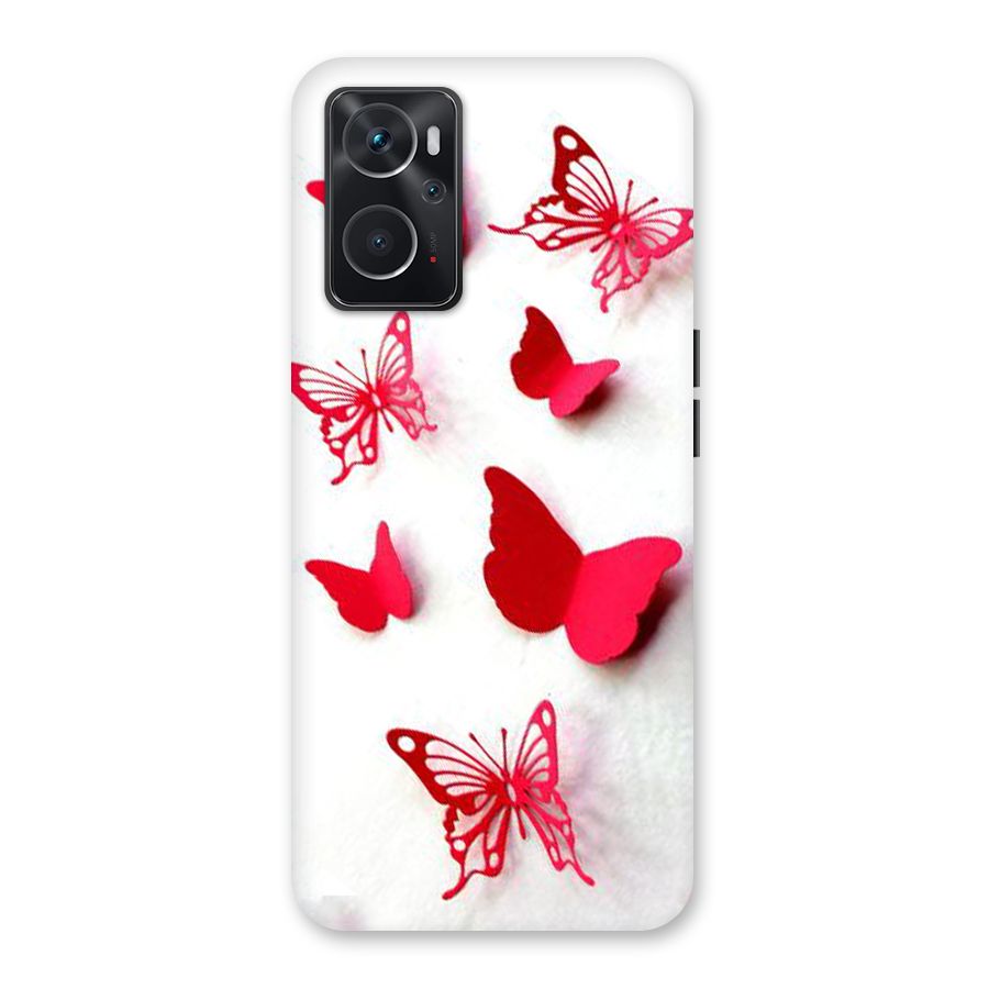 Red Butterflies Back Case for Oppo K10 4G