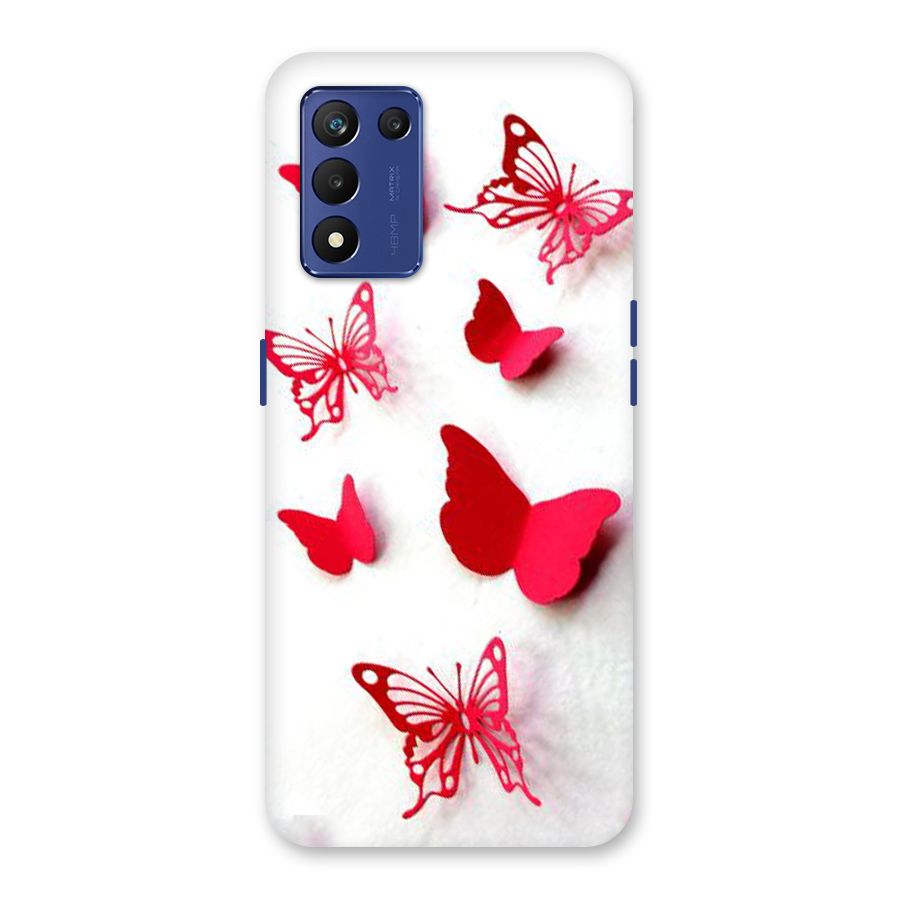Red Butterflies Back Case for Realme 9 5G Speed