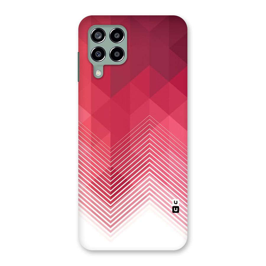 Red Chevron Abstract Back Case for Galaxy M33
