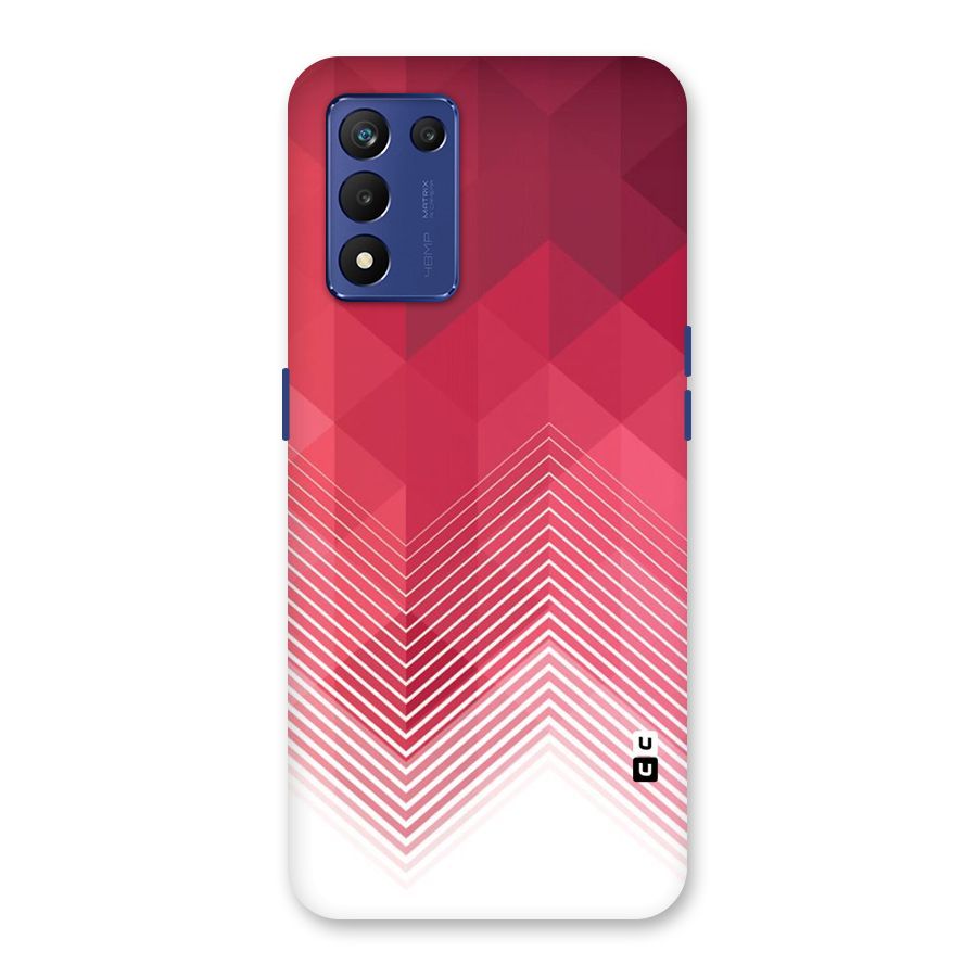 Red Chevron Abstract Back Case for Realme 9 5G Speed