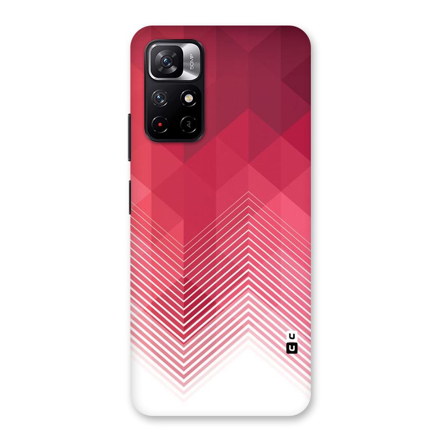 Red Chevron Abstract Back Case for Redmi Note 11T 5G