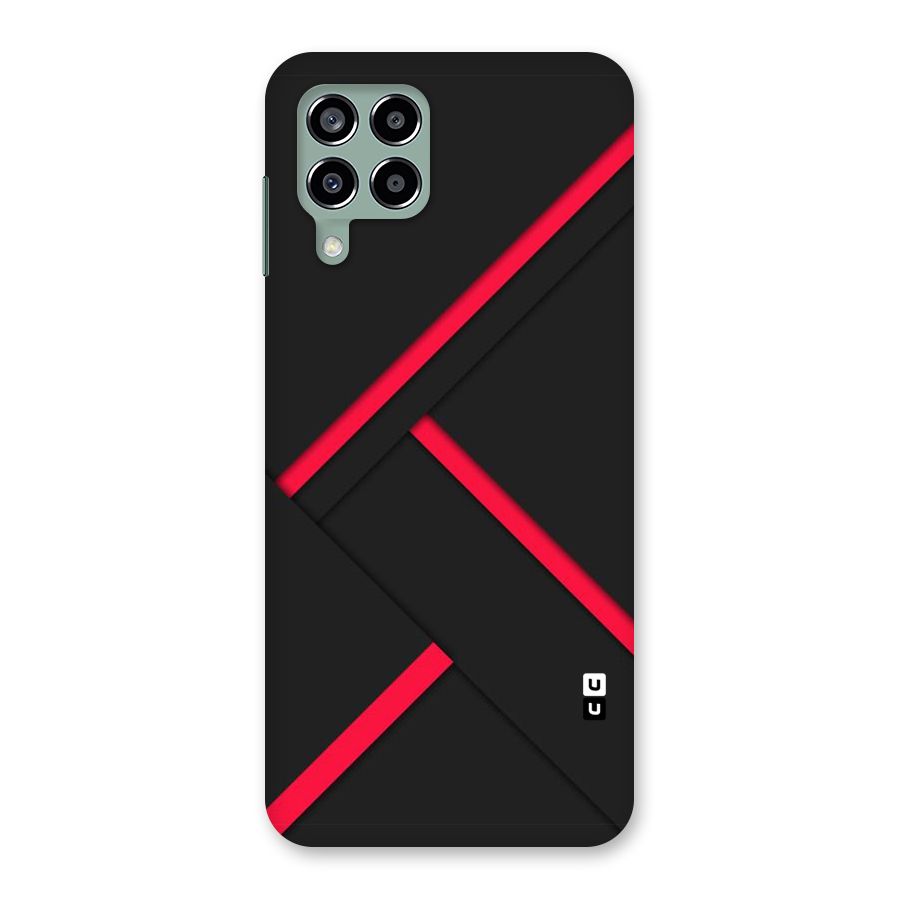 Red Disort Stripes Back Case for Galaxy M33