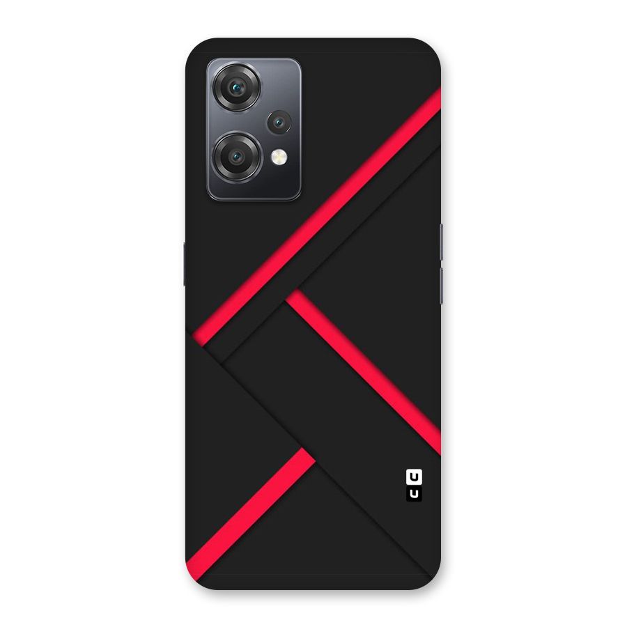 Red Disort Stripes Back Case for OnePlus Nord CE 2 Lite 5G
